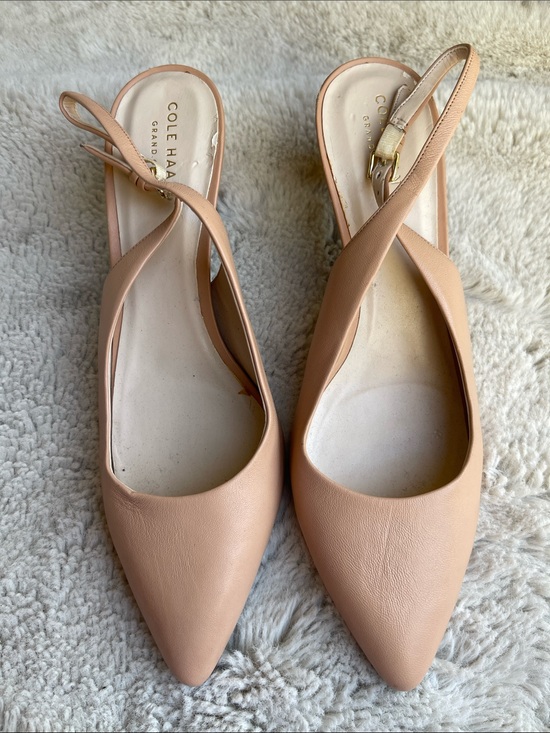 Cole Haan Shoes - Cole Haan Blush Nude Slingback Pointed-Toe pumps Size 9.5